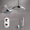 Thermostatic Dual Shower Head Shower System with Handheld